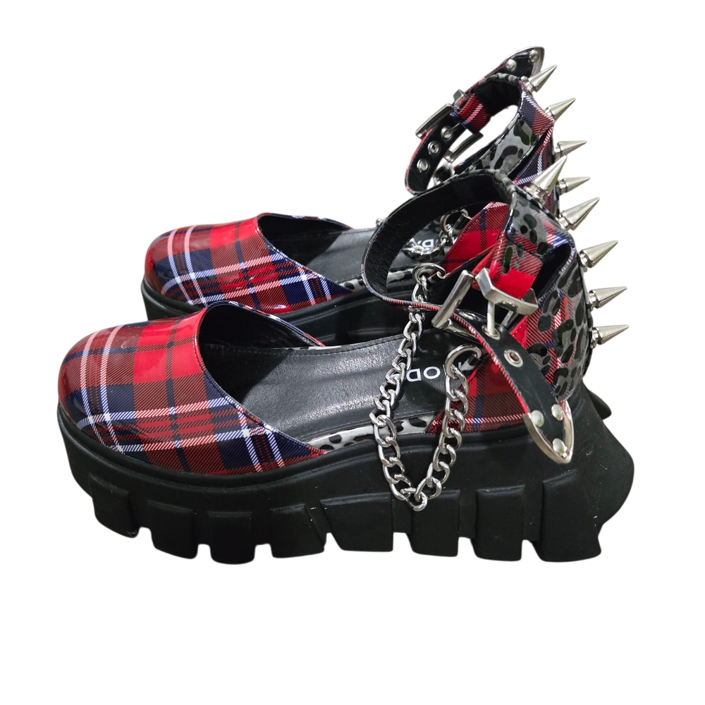 PUNK ROCK LAMODA SPIKE GOTHIC MARYJANE HEELS FROM DOLLS KILL
